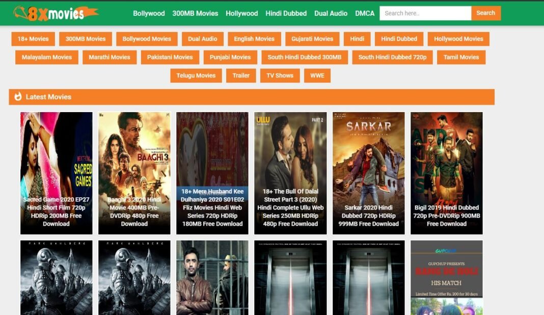 Download & Watch Online Movies from 8xmovies